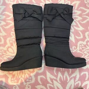 Kate Spade Black Winter & Rain Boots